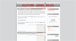 Desktop Screenshot of blog.alpinearms.com